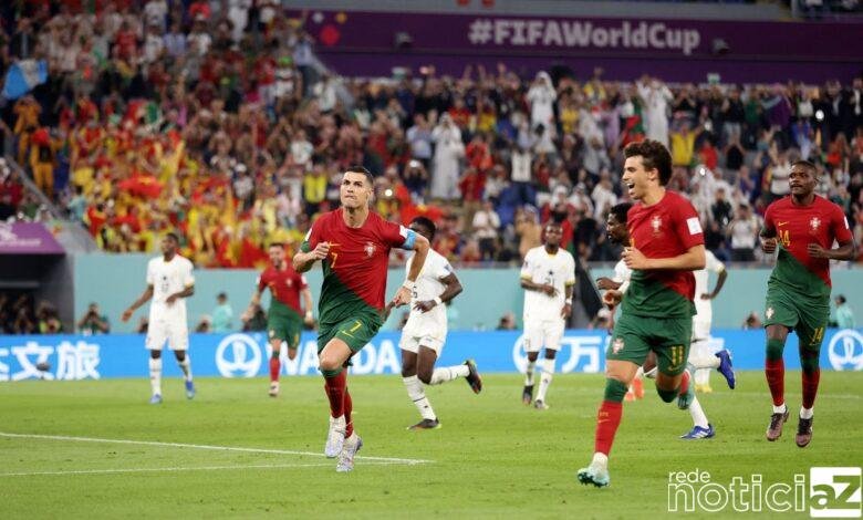 Com gol histórico de Cristiano Ronaldo, Portugal supera Gana por 3 a 2