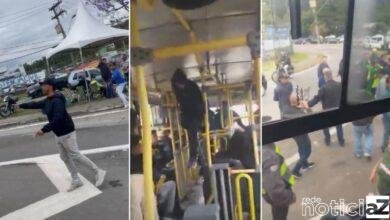 VÍDEO - Guarda Municipal de Jundiaí escolta ônibus escolar após agressões de bolsonaristas