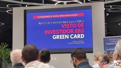 Especialista da palestra sobre investimento nos EUA e Green Card