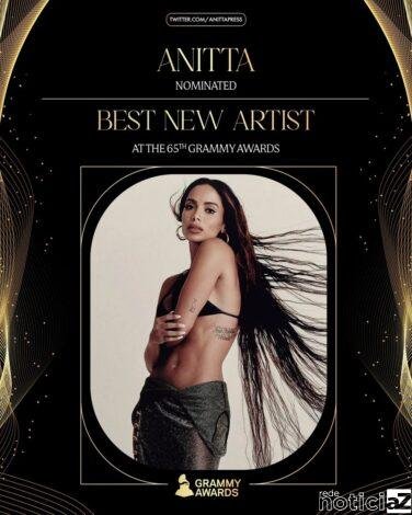 Anitta é indicado ao Grammy como Melhor Artista Revelação