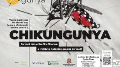 Instituto recruta voluntários para teste de vacina contra chikungunya