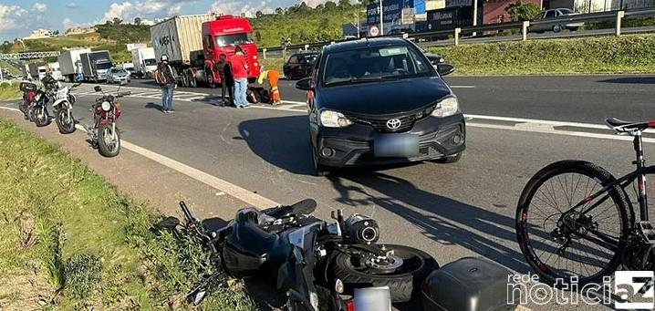 Motociclista sofre acidente na João Cereser e tem sérios ferimentos