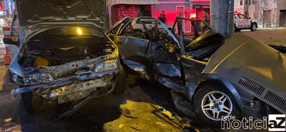 Acidente envolvendo dois veículos deixa uma pessoa ferida