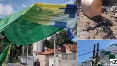 Balão cai sobre casa em Louveira e provoca incêndio