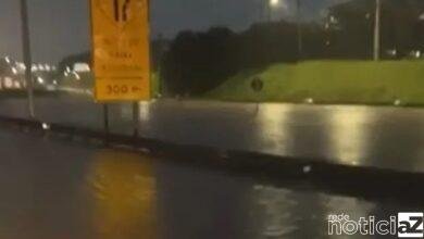 Chuva gera alagamento na Anhanguera e provoca interdição