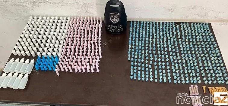 Mais de mil porções de drogas são apreendidas pela Guarda de Jundiaí