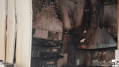 Corpo de Bombeiros combate incêndio em estabelecimento comercial