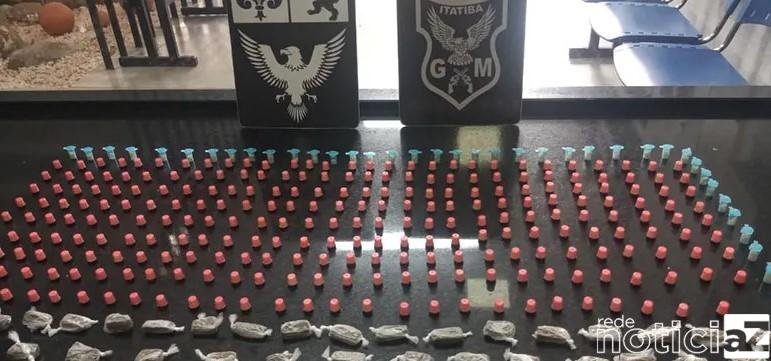 Guarda de Itatiba apreende 400 porções de drogas