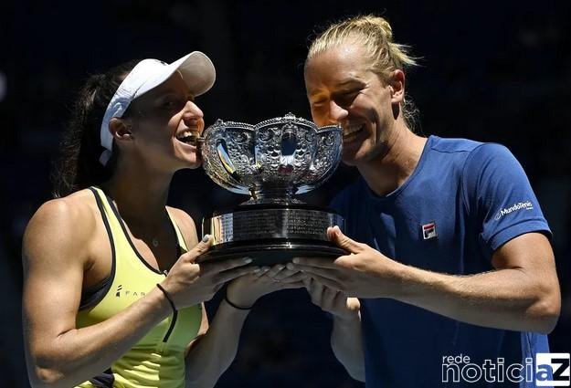 Luisa Stefani e Rafa Matos colocam o Brasil no topo do Australian Open nas duplas mistas