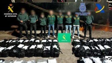 Navio com 4,5 toneladas de cocaína é interceptado na Espanha após deixar o Porto de Santos