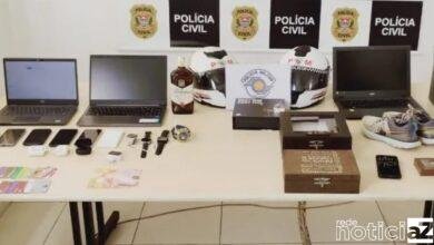 Bandido acusado de roubar apartamentos de Jundiaí é preso com mais de R$ 28 mil em produtos