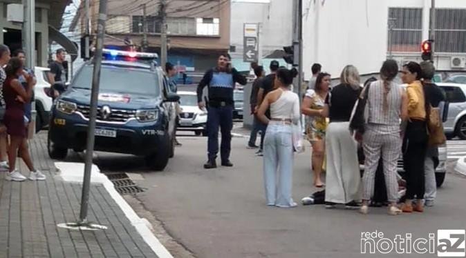 Mulher é atropelada no Centro de Jundiaí