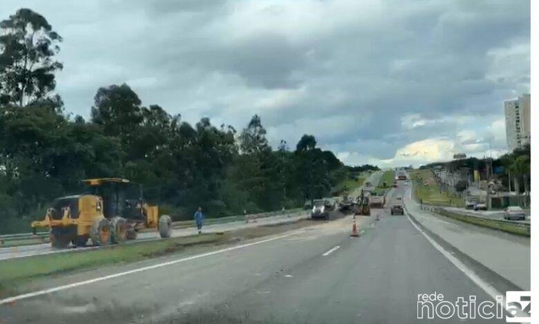 Rodovia Dom Gabriel Paulino Bueno Couto é interditada em Jundiaí