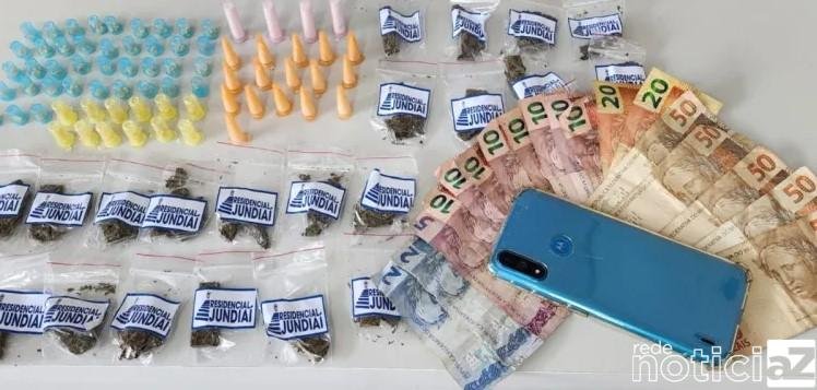 Guarda de Jundiaí prende suspeito de tráfico em flagrante