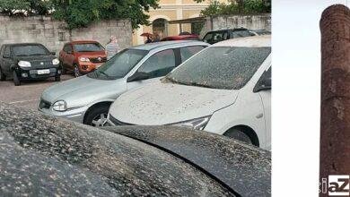 Chaminé de antiga indústria de Jundiaí é atingida por raio