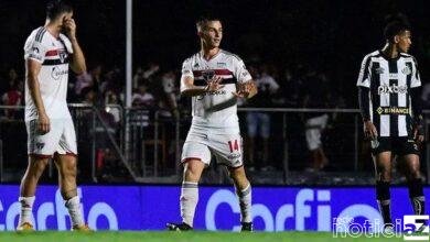 São Paulo vence o Santos com dois jogadores a mais
