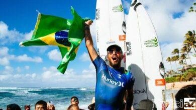 Filipe Toledo garante a primeira vitória do Brasil no Mundial de Surf