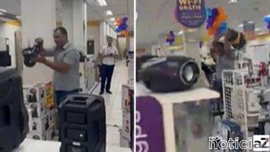VÍDEO - Homem quebra loja por não conseguir trocar produto