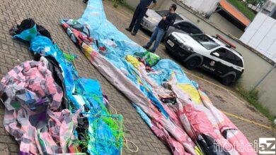 Balão de 15 metros é apreendido pela Guarda de Jundiaí