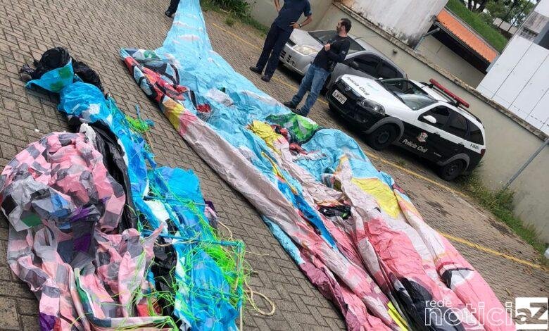 Balão de 15 metros é apreendido pela Guarda de Jundiaí