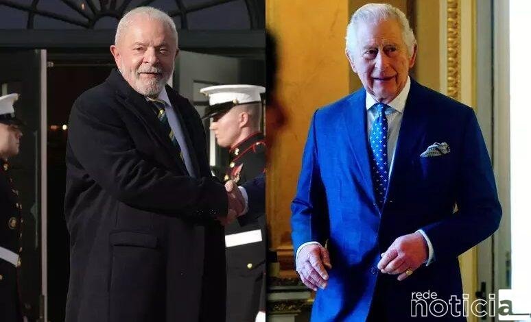 Lula conversa com rei Charles III, do Reino Unido
