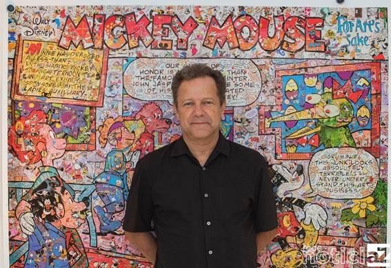 Artista plástico apresenta a exposição "Gibi" inspirada em Walt Disney