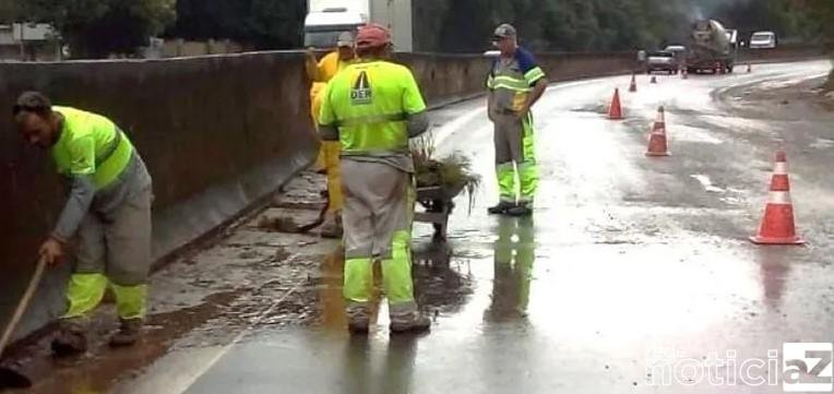 VÍDEO - Chuva forte alaga estrada de Itatiba