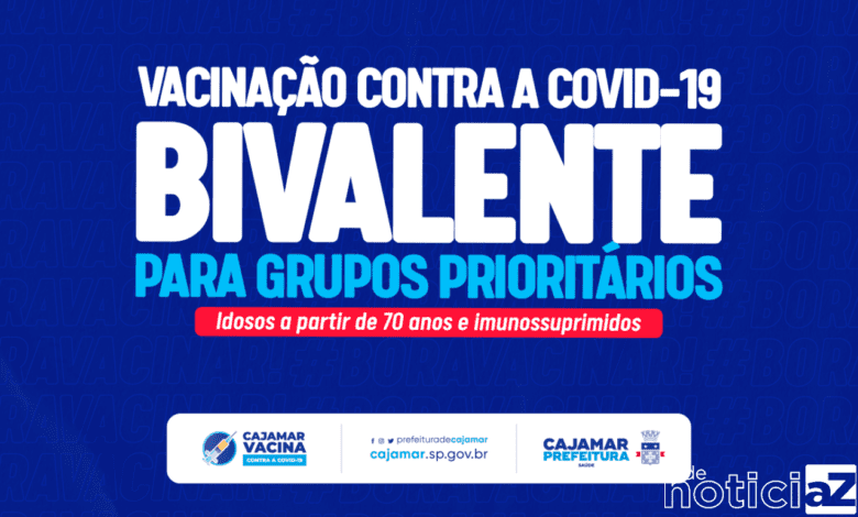 Vacinação contra covid-19 bivalente começa em grupo prioritário na cidade de Cajamar