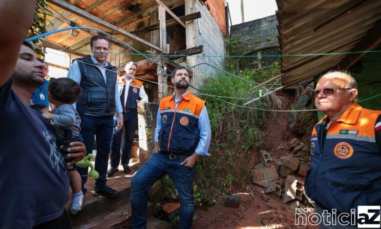 Prefeito vistoria bairros afetados pelas chuvas e reforça atendimento às famílias