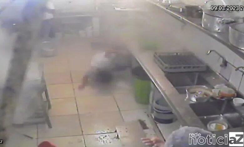 VÍDEO - Cozinheira morre após explosão de panela de pressão