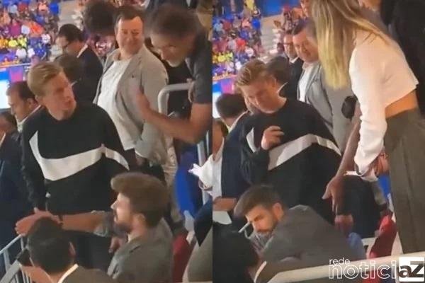 VÍDEO – Gerard Piqué arruma confusão com jogador do Barcelona em estádio