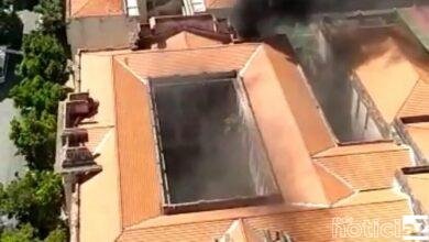 VÍDEO: Incêndio atinge Instituto de Educação com 270 funcionários