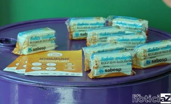Projeto em Itatiba troca óleo por sabão