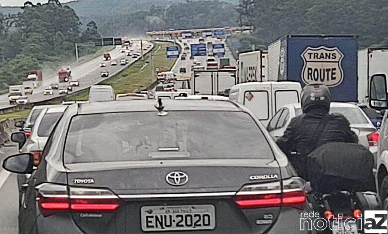 VÍDEO - Rodovia dos Bandeirantes tem dia de congestionamento devido a acidente