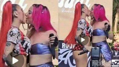 VÍDEO - MC Pipokinha é flagrada beijando cantora durante show