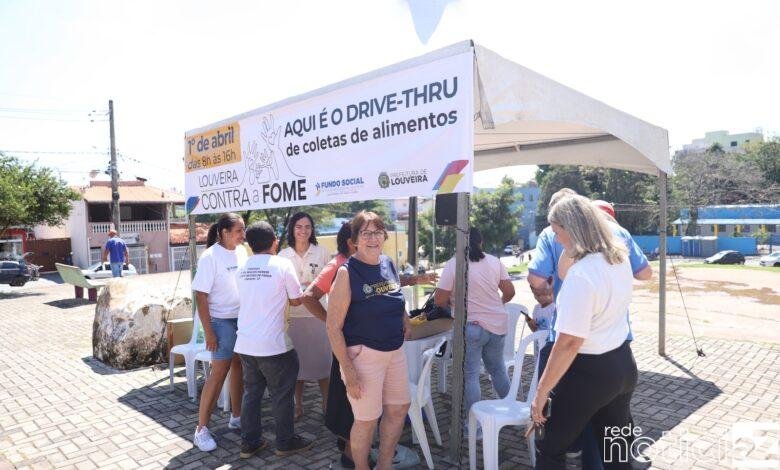 Campanha "Louveira contra a Fome" arrecada 4,5 toneladas de alimentos não perecíveis