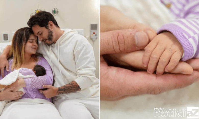 Nasce a primeira filha do casal de ex-BBB Viih Tube e Eliezer