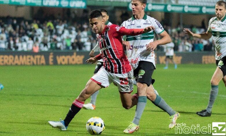 São Paulo empata com o Coritiba pela terceira rodada do Brasileirão
