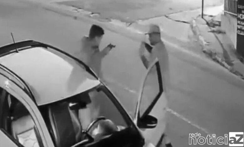 Câmera de segurança flagra roubo a mão armada em Campo Limpo Paulista