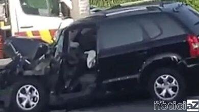 VÍDEO - Carro e ônibus batem em marginal de Jundiaí