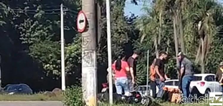 Motociclista fica ferido ao sofrer grave acidente na Geraldo Dias