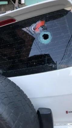 Carro com marcas de tiros é encontrado pela Guarda de Jundiaí