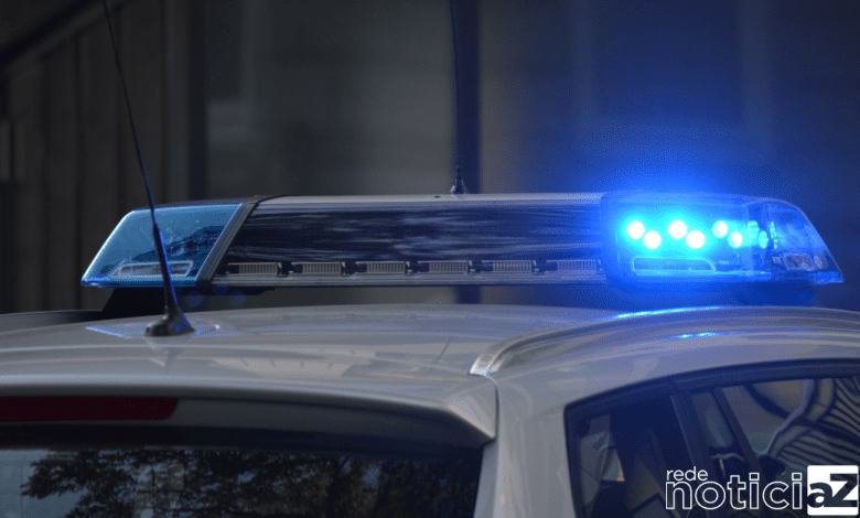 Testemunhas registraram imagens do veículo