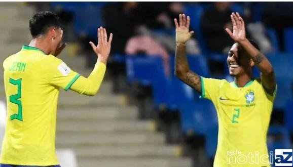Brasil dá show sobre a República Dominicana e segue vivo no Mundial Sub-20