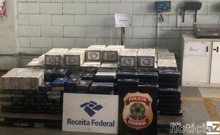 PF apreende mais de uma tonelada de cocaína no Porto de Santos