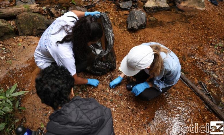 Serra do Japi recebe ação de remoção de lixo