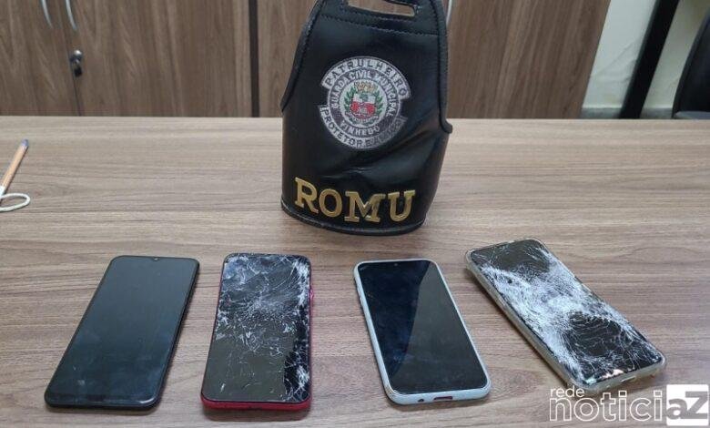 GCM de Vinhedo apreende celulares por suspeita de furto
