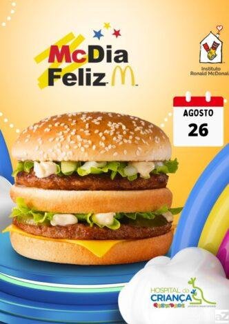 Tíquetes do McDia Feliz começam a ser vendidos pelo Grendacc