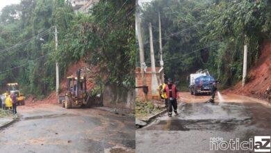 Chuvas em Várzea Paulista causam deslizamento