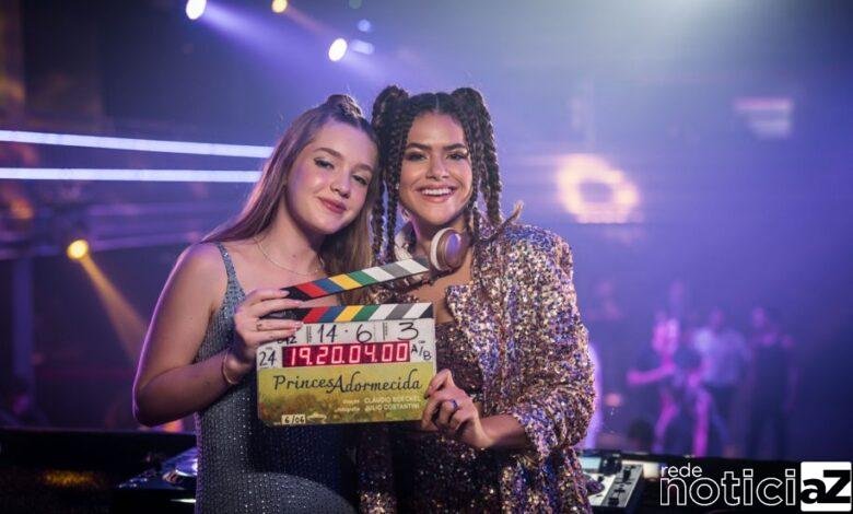 Estrela de "Princesa Adormecida", Pietra Quintela filma com Maisa Silva